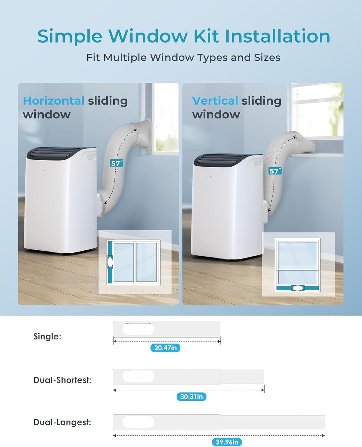 imageEUHOMY Portable Air Conditioners 12000 Btu 3 in 1 Portable Cooling AC with Dehumidifier Fan Modes Standup AC Unit with 46dB Low Noise ampamp 24H Timer Sleep Mode for Bedroom Rooms up to 550 SqFt14 000 BTU