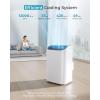 imageEUHOMY 10000 BTU Portable Air Conditioners Up to 450 sqft 31 Standing Smart Cooling AC with Remote Dehumidifier Fan Air Conditioner Cools Room 3 Modes 24hour timer LED Display Bedroom12 000 BTU