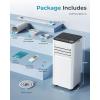 imageEUHOMY 10000 BTU Portable Air Conditioners Up to 450 sqft 31 Standing Smart Cooling AC with Remote Dehumidifier Fan Air Conditioner Cools Room 3 Modes 24hour timer LED Display Bedroom10 000 BTU