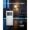 imageEUHOMY 10000 BTU Portable Air Conditioners Up to 450 sqft 31 Standing Smart Cooling AC with Remote Dehumidifier Fan Air Conditioner Cools Room 3 Modes 24hour timer LED Display Bedroom10 000 BTU  NEW 2025