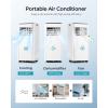 imageEUHOMY 10000 BTU Portable Air Conditioners Up to 450 sqft 31 Standing Smart Cooling AC with Remote Dehumidifier Fan Air Conditioner Cools Room 3 Modes 24hour timer LED Display Bedroom10 000 BTU  NEW 2025