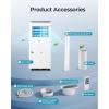 imageEUHOMY 10000 BTU Portable Air Conditioners Up to 450 sqft 31 Standing Smart Cooling AC with Remote Dehumidifier Fan Air Conditioner Cools Room 3 Modes 24hour timer LED Display Bedroom10 000 BTU  NEW 2025