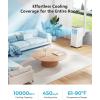 imageEUHOMY 10000 BTU Portable Air Conditioners Up to 450 sqft 31 Standing Smart Cooling AC with Remote Dehumidifier Fan Air Conditioner Cools Room 3 Modes 24hour timer LED Display Bedroom10 000 BTU  NEW 2025