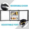 imageEUHOMY 11 CuFt Mini Freezer  Single Door Upright Freezer with Removable Shelf Reversible Door Compact Deep Freezer for HomeKitchenGarageBlack