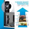 imageEUHOMY 11 CuFt Mini Freezer  Single Door Upright Freezer with Removable Shelf Reversible Door Compact Deep Freezer for HomeKitchenGarageBlack