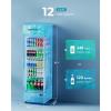 imageEUHOMY 114CuFt Back Bar Cooler With 3 Glass Doors 53quot Counter Height Beverage Refrigerator with LED Lighting Commercial Display Bar Fridge for BeerSoda DrinksWine Black12 CUFT Commercial Refrigerator