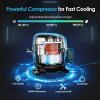imageEUHOMY 12 Volt Refrigerator 11 Quart 10L Compressor Electric Cooler APP Control Car Fridge 1224V DC ampamp 100240V AC Car refrigerator 468 Portable Freezer for RV Camping TravelRefrigerator