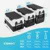 imageEUHOMY 12 Volt Refrigerator 11 Quart 10L Compressor Electric Cooler APP Control Car Fridge 1224V DC ampamp 100240V AC Car refrigerator 468 Portable Freezer for RV Camping TravelRefrigerator