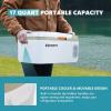imageEUHOMY 12 Volt Refrigerator 17QT16L Car Refrigerator APP Control Car Fridge 100240V AC 1224V DC Portable Freezer 468 12V Cooler For Van Fishing Camping Travel HomeGreen White