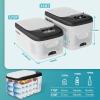 imageEUHOMY 12 Volt Refrigerator 17QT16L Car Refrigerator APP Control Car Fridge 100240V AC 1224V DC Portable Freezer 468 12V Cooler For Van Fishing Camping Travel HomeWhite Black