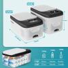 imageEUHOMY 12 Volt Refrigerator 17QT16L Car Refrigerator APP Control Car Fridge 100240V AC 1224V DC Portable Freezer 468 12V Cooler For Van Fishing Camping Travel HomeWhite Black
