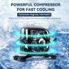 imageEUHOMY 12 Volt Refrigerator 17QT16L Car Refrigerator APP Control Car Fridge 100240V AC 1224V DC Portable Freezer 468 12V Cooler For Van Fishing Camping Travel HomeGreen White