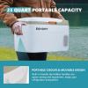 imageEUHOMY 12 Volt Refrigerator 17QT16L Car Refrigerator APP Control Car Fridge 100240V AC 1224V DC Portable Freezer 468 12V Cooler For Van Fishing Camping Travel HomeGreen White