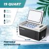 imageEUHOMY 12 Volt Refrigerator 19QT18L Compressor Electric Cooler APP Control Car Fridge 468 Portable Refrigerator 1224V DC 100240V AC Portable Freezer for Camping Travel Boat19 QT