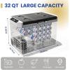 imageEUHOMY 12 Volt Refrigerator 22QT21L 12V Cooler Compressor Electric Cooler 468 12V Fridge 1224V DC 100240V AC Portable Freezer for Camping Travel Truck Home32 Quart