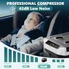 imageEUHOMY 12 Volt Refrigerator 22QT21L 12V Cooler Compressor Electric Cooler 468 12V Fridge 1224V DC 100240V AC Portable Freezer for Camping Travel Truck Home22 Quart