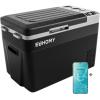 imageEUHOMY 12 Volt Refrigerator 32QT30L Electric Cooler Car Fridge APP Control Car Refrigerator 1224V DC 100240V AC Portable Freezer Usable Battery for Camping Travel Truck OutdoorRefrigerator