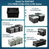 imageEUHOMY 12 Volt Refrigerator 32QT30L Electric Cooler Car Fridge APP Control Car Refrigerator 1224V DC 100240V AC Portable Freezer Usable Battery for Camping Travel Truck OutdoorRefrigerator