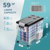 imageEUHOMY 12 Volt Refrigerator 48QT45L Electric Cooler 12V Fridge APP Control 12V Cooler 468 Portable Freezer 1224V DC 100240V AC for Camping Travel Truck Home59QT