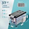 imageEUHOMY 12 Volt Refrigerator 48QT45L Electric Cooler 12V Fridge APP Control 12V Cooler 468 Portable Freezer 1224V DC 100240V AC for Camping Travel Truck Home37QT