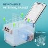 imageEUHOMY 12 Volt Refrigerator 48QT45L Electric Cooler 12V Fridge APP Control 12V Cooler 468 Portable Freezer 1224V DC 100240V AC for Camping Travel Truck Home37QT