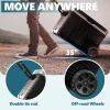 imageEUHOMY 12 Volt Refrigerator 53QT50L Electric Cooler Portable Freezer 12V24V DC 100240V AC 12V Fridge 468 12V Cooler with Wheels ampamp 2 Baskets for Travel Truck Boat CampingRefrigerator