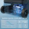 imageEUHOMY 12 Volt Refrigerator 53QT50L Electric Cooler Portable Freezer 12V24V DC 100240V AC 12V Fridge 468 12V Cooler with Wheels ampamp 2 Baskets for Travel Truck Boat CampingRefrigerator