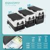 imageEUHOMY 12 Volt Refrigerator 58QT55L 12V Fridge Electric Cooler 1224V DC 100240V AC 468 12V Freezer Removable Divider Car Fridge For Camping RV Travel Fishing Outdoor58QT