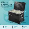 imageEUHOMY 12 Volt Refrigerator 59QT55L 12V Fridge APP Control Electric Cooler 1224V DC 110240V AC Car Refrigerator 068 12 Volt Cooler for Camping Trip Truck Boating Outdoor59 QT