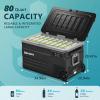 imageEUHOMY 12 Volt Refrigerator 59QT55L 12V Fridge APP Control Electric Cooler 1224V DC 110240V AC Car Refrigerator 068 12 Volt Cooler for Camping Trip Truck Boating Outdoor80 QT