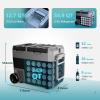 imageEUHOMY 12 Volt Refrigerator with Ice Maker 48QT45L Electric Cooler Usable Battery Dual Zone Car Refrigerator APP Control 12V Fridge 1224V DC 100240V AC for Camping Travel Outdoor HomeRefrigeratorIce Maker