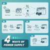imageEUHOMY 12 Volt Refrigerator with Ice Maker 48QT45L Electric Cooler Usable Battery Dual Zone Car Refrigerator APP Control 12V Fridge 1224V DC 100240V AC for Camping Travel Outdoor HomeRefrigeratorIce Maker
