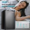 imageEUHOMY 31 CuFt Mini Fridge with Freezer Single Door Compact Refrigerator Adjustable Thermostat Mini Refrigerator Low Power Mini fridge for Bedroom Dorm Office New BlackBlack