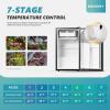 imageEUHOMY 31 CuFt Mini Fridge with Freezer Single Door Compact Refrigerator Adjustable Thermostat Mini Refrigerator Low Power Mini fridge for Bedroom Dorm Office New BlackSilver