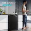 imageEUHOMY 31 CuFt Mini Fridge with Freezer Single Door Compact Refrigerator Adjustable Thermostat Mini Refrigerator Low Power Mini fridge for Bedroom Dorm Office New BlackBlack