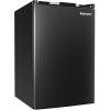 imageEUHOMY 31 CuFt Mini Fridge with Freezer Single Door Compact Refrigerator Adjustable Thermostat Mini Refrigerator Low Power Mini fridge for Bedroom Dorm Office New BlackBlack