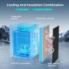 imageEUHOMY 31 CuFt Mini Fridge with Freezer Single Door Compact Refrigerator Adjustable Thermostat Mini Refrigerator Low Power Mini fridge for Bedroom Dorm Office New BlackBlack