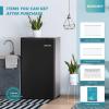 imageEUHOMY 31 CuFt Mini Fridge with Freezer Single Door Compact Refrigerator Adjustable Thermostat Mini Refrigerator Low Power Mini fridge for Bedroom Dorm Office New BlackBlack