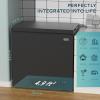 imageEUHOMY 35 CuFt Chest Freezer with Removable Basket Small Deep Freezer Adjustable 7 Thermostat Quiet Mini Freezer FreeStanding Top Door Energy Saving for ApartmentGarageBasementDormHomeBlack70 CUFT