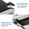 imageEUHOMY 48 Can Beverage Refrigerator coolerMini Fridge Glass Door for Beer Drinks Wines Countertop Beverage Fridge with Adjustable Shelves Blue LED for HomeOfficeDormBar 13 cuft32 CUFT