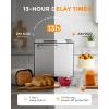 imageEUHOMY Bread Maker Machine 2LB Bread Maker for 3 Loaf Sizes ampamp 3 Crust Colors  Ideal for Family Gifts Breadmaker with Stainless Steel and Fruit ampamp Nut Dispenser Gluten FreeBread Maker 13 Programs