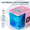 imageEUHOMY Commercial Ice Maker Machine  95lbs Daily Production 33lbs Ice Storage Stainless Steel Freestanding ampamp Under Counter Ice Maker Ideal Ice Maker for HomeBarRestaurantOutdoor ActivitiesPink