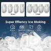 imageEUHOMY Commercial Ice Maker Machine  95lbs Daily Production 33lbs Ice Storage Stainless Steel Freestanding ampamp Under Counter Ice Maker Ideal Ice Maker for HomeBarRestaurantOutdoor ActivitiesPink