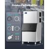 imageEUHOMY Commercial Ice Maker Machine 400Lbs24H SECOP CompressorampampETL Approval Industrial Ice Machine 250Lbs Storage Ice Ready in 815 min Stainless Steel Ice Maker for BarCafeRestaurantBusinessSilver