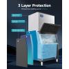 imageEUHOMY Commercial Ice Maker Machine 400Lbs24H SECOP CompressorampampETL Approval Industrial Ice Machine 250Lbs Storage Ice Ready in 815 min Stainless Steel Ice Maker for BarCafeRestaurantBusinessSilver