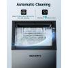 imageEUHOMY Commercial Ice Maker Machine100lbs24H Stainless Steel Under Counter Ice Machine with 33lbs Storage Bin Freestanding Ice Maker for HomeBarCafeRestaurant100lbsday