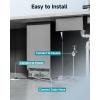 imageEUHOMY Commercial Ice Maker Machine100lbs24H Stainless Steel Under Counter Ice Machine with 33lbs Storage Bin Freestanding Ice Maker for HomeBarCafeRestaurant100lbsday