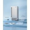 imageEUHOMY Commercial Under Counter Nugget Ice Maker Machine 66LbsDay Bulitin Freestanding Ice Maker with Gravity Drainage SelfCleaning ampamp 24H Timer Ice Machine for Commercial ampamp Home UseSilver66lbsDay