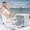 imageEUHOMY Countertop Dishwasher with 5L Builtin Water Tankampamp Inlet Hose Portable Mini Dishwashers with 6 Programs for Small Apartments Dorms and RVsHighTempampamp AirDry Function No Hookup Needed6 Programs  White