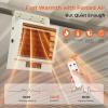 imageEUHOMY Electric Garage Heater 7500 Watt 240V Hardwired Ceiling Workshop heater with FullFunction Remote ampamp 9Hour Timer ETL Compliant Wall Heater Suitable for Garage Workshop Warehouse10 000Watt